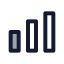 Lowsignal icon with duotone standard style