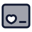 Loyaltycard icon with duotone standard style