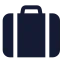 Luggage icon with solid standard style
