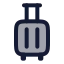 Luggage icon with duotone rounded style