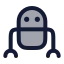 Machinerobot icon with duotone rounded style