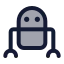 Machinerobot icon with duotone standard style
