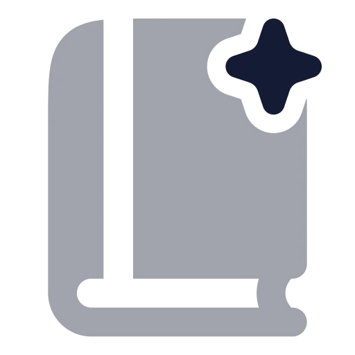 Magic Book Icon in Bulk Rounded style