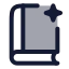 Magicbook icon with duotone rounded style