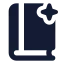 Magicbook icon with solid standard style