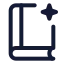 Magicbook icon with stroke standard style