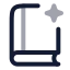 Magicbook icon with twotone rounded style