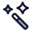 Magicwand icon with duotone standard style
