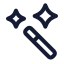 Magicwand icon with stroke standard style