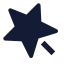 Magicwand icon with solid sharp style