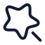 Magicwand icon with stroke rounded style