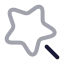 Magicwand icon with twotone rounded style