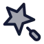 Magicwand icon with duotone standard style