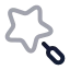 Magicwand icon with twotone rounded style