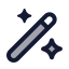 Magicwand icon with duotone standard style