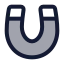Magnet icon with duotone standard style