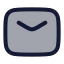 Mail icon with duotone rounded style