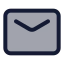 Mail icon with duotone standard style