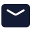 Mail icon with solid standard style