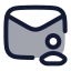 Mailaccount icon with duotone rounded style