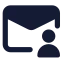 Mailaccount icon with solid standard style