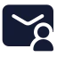 Mailaccount icon with solid standard style