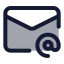Mailatsign icon with duotone standard style