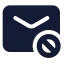 Mailblock icon with solid standard style