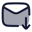 Maildownload icon with duotone rounded style