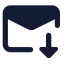 Maildownload icon with solid standard style