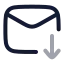 Maildownload icon with twotone rounded style