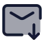 Maildownload icon with duotone standard style