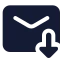 Maildownload icon with solid standard style