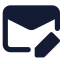 Mailedit icon with solid standard style
