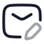 Mailedit icon with twotone rounded style