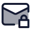 Maillock icon with duotone standard style