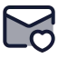 Maillove icon with duotone standard style