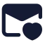 Maillove icon with solid standard style