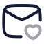 Maillove icon with twotone rounded style