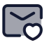 Maillove icon with duotone standard style