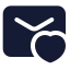 Maillove icon with solid standard style