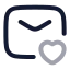 Maillove icon with twotone rounded style