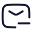 Mailminus icon with stroke rounded style