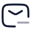 Mailminus icon with twotone rounded style