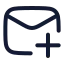 Mailplus icon with stroke rounded style