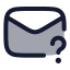 Mailquestionmark icon with duotone rounded style