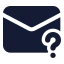 Mailquestionmark icon with solid standard style