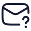 Mailquestionmark icon with stroke rounded style