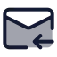 Mailreceive icon with duotone standard style
