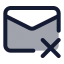 Mailremove icon with duotone standard style